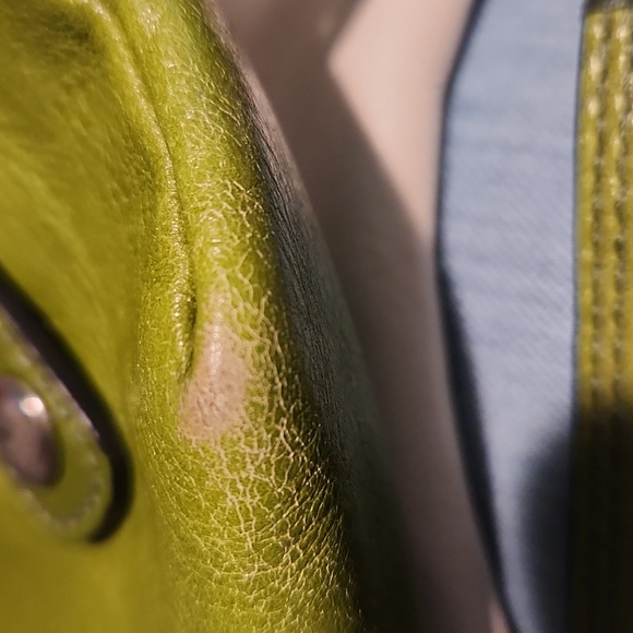 Coach Cream and Green Women's Bag - Picture 8 of 12